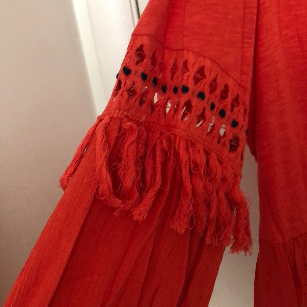 Orange flutter top - Picture 2 of 2